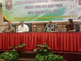 Bimtek Orientasi /Pembekalan Anggota DPRD Kota Bukittinggi periode 2019-2024